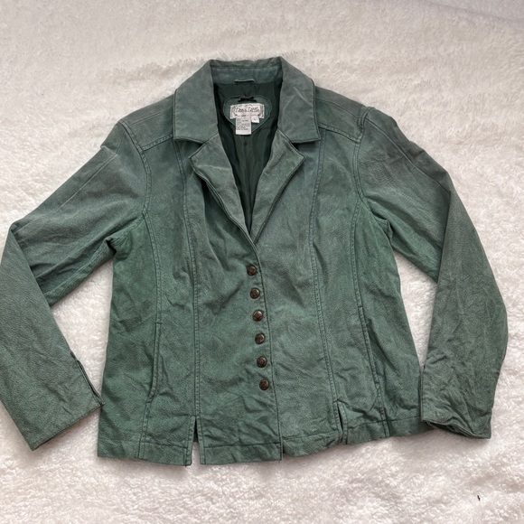 Live a Little Sage Green 100% cotton and lined Women’s Blazer L - Picture 1 of 10